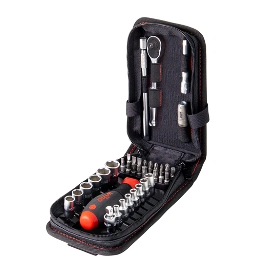 Wiha Dugókulcs- és bitkészlet 1/4" 40 részes, övcsipeszes funkcionális táskával (44684) F194250