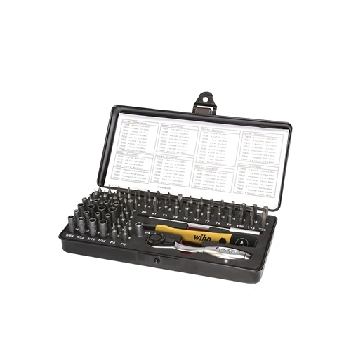 Wiha MicroBit ESD bitkészlet vegyes 65 részes, dobozzal (39971) F195714