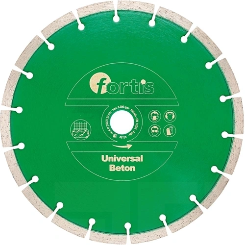 Fortis Gyémánt vágókorong Universal Beton 125 mm szinterezett 10 mm 22.2 mm furat F199001