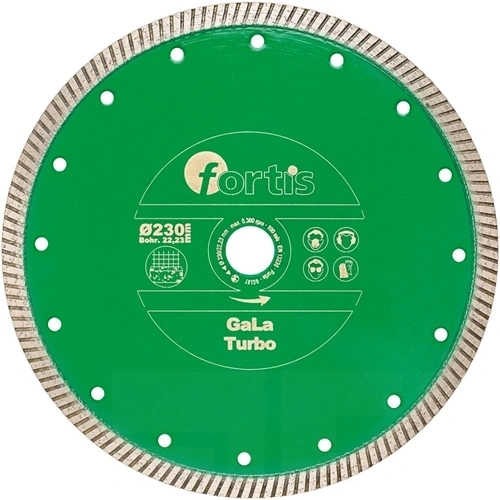 Fortis Gyémánt vágókorong GaLa Turbo 115 mm turbo szegmenssel 10 mm 22.2 mm furat F199022