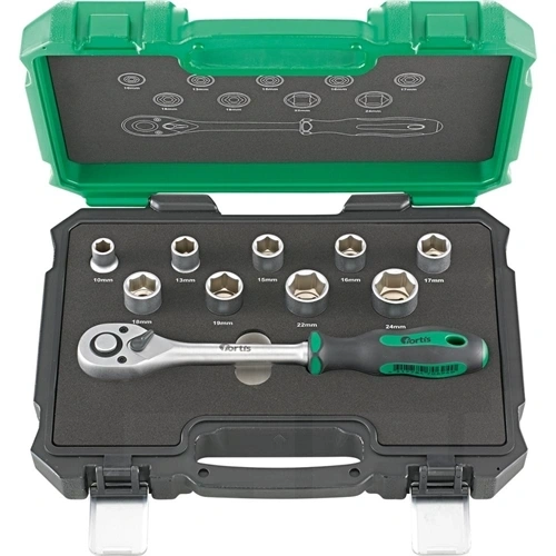 Fortis dugókulcs készlet 1/2" 10 részes F199492