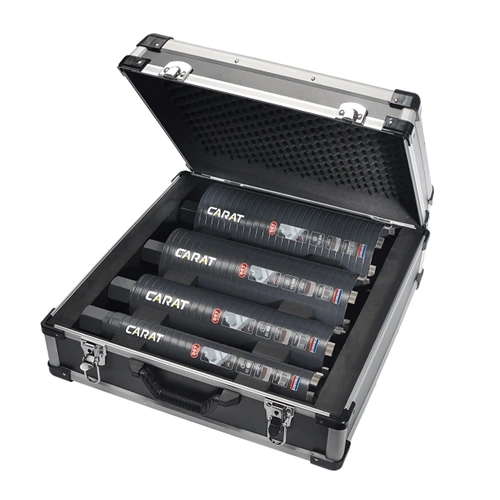 Carat gyémánt koronafúró készlet 52-82-112-132x300x5/4 UNC száraz F200531