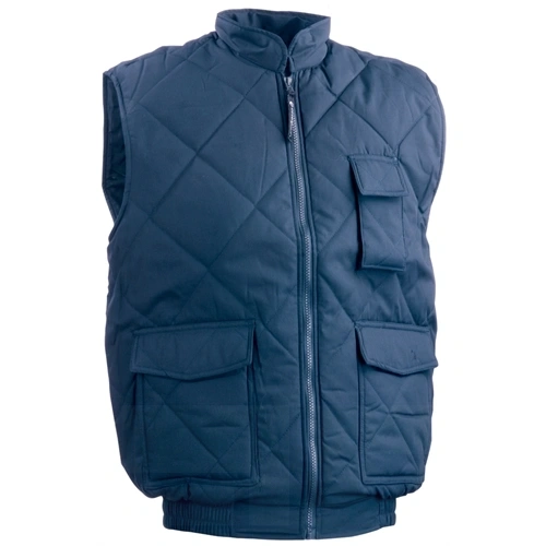 CONDOR kék steppelt mellény, 180 g/m2 M (44/46) F201313