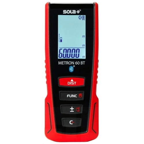 Sola METRON 60 BT Lézeres távolságmérő Övtáskával, töltőkábellel, Bluetooth F204028