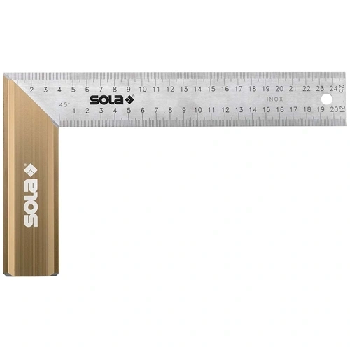 Sola SRB 500 Asztalos derékszög Alu fogantyú rozsdamentes,500x170mm F204074