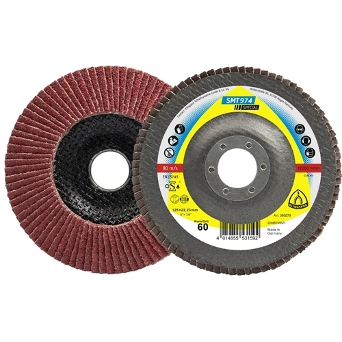 Klingspor lamellás csiszolótányér kerámia/SMT974/CS911X/40/S/ GEW/115X22,23,  kúpos CEVOLUTION F204475