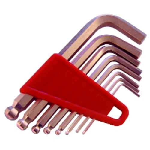 Endres Tools szikramentes imbuszkulcs készlet gömbvégű 2-10mm 8 részes 0250066C F218150