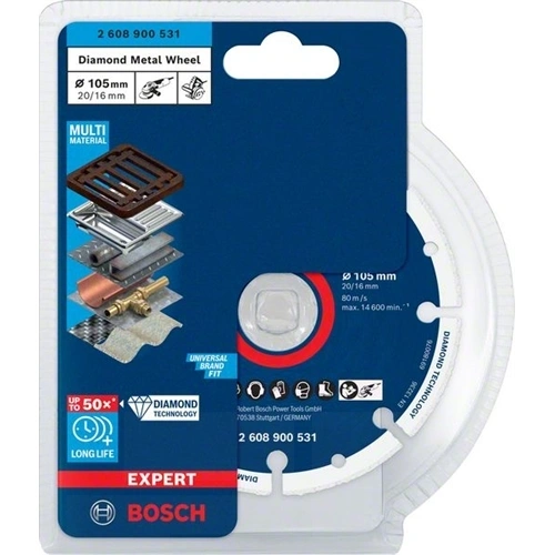 Bosch Expert gyémánt vágókorong fémhez 105 x 20/16 mm F220378