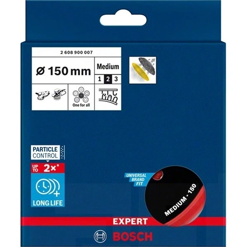 Bosch Expert csiszolótányér 150 mm, közepesen durva, soklyukas F220386