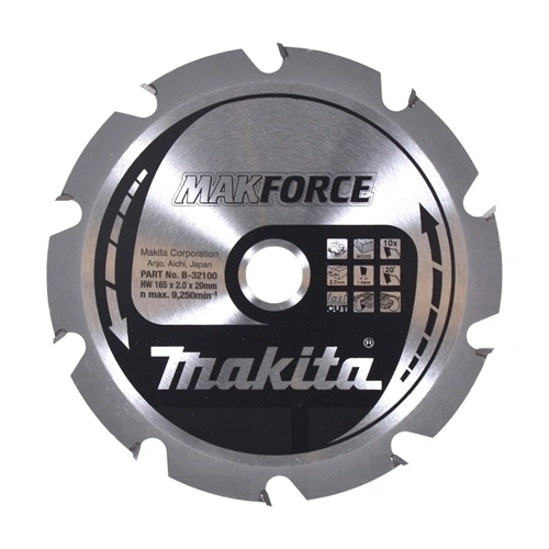 Makita körfűrészlap Makforce 165/20mm Z10 F220541