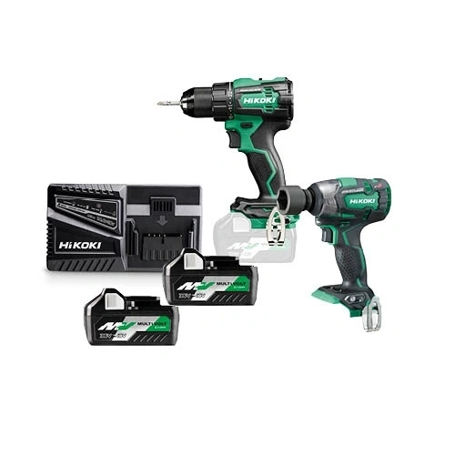 Hikoki KC18DEWKZ (KC18DE-WKZ) akkus gépszett DS18DE+WR18DH+BSL1850MAx2+UC18YFSL F222634