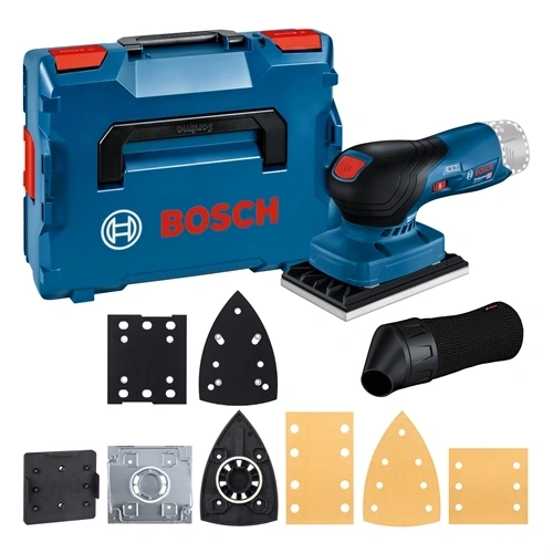 Bosch GSS 12V-13 akkus excentercsiszoló (akku és töltő nélkül, 3 tárcsa) L-Boxx-ban F223874