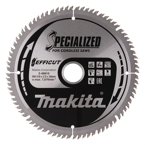 Makita EFFICUT körfűrészlap akkus 216x30mm Z80 FA F225567