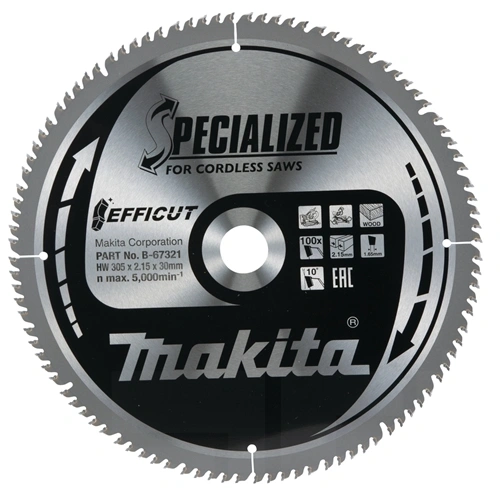 Makita EFFICUT körfűrészlap akkus 260x30mm Z100 FA F225571
