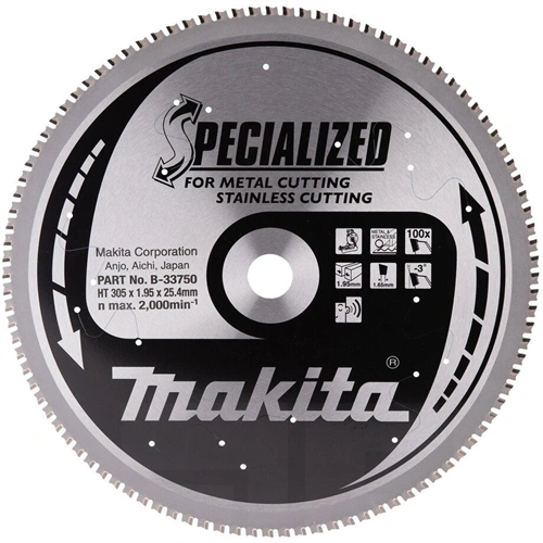 Makita TCT körfűrészlap 305x25.4mm Z100 F225752