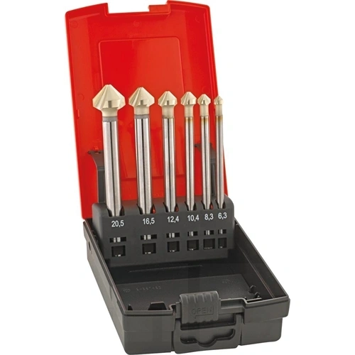 Format kúpsüllyesztő készlet HSSE Co5 DIN335 6.3 - 20.5mm heng. 90fok C alak DUO+ hosszú  GT F226618