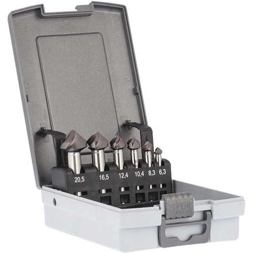 Gühring SpyroTec kúpsüllyesztő készlet HSSE Co5 spirálos C alak 90fok hengeres 6.3 - 25.0mm TiAlN F228181