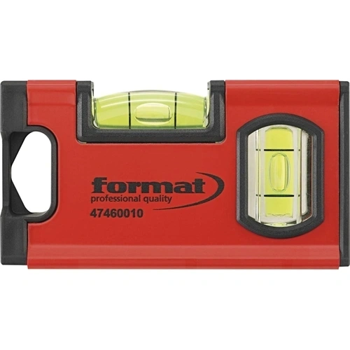 Format mágneses vízmérték Mini 10cm 2 libellával F229397