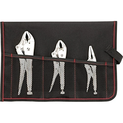 Format önzáró patentfogókészlet 3 részes felgöngyölíthető táskában F229562