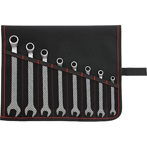 Format csillag-villáskulcs készlet DIN3113B 8-19mm 8 részes felgöngyölíthető táskában F229590