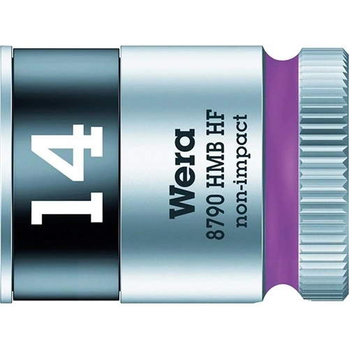 Wera dugókulcs fej 6 szög 3/8 14mm tartó funkcióval F230750