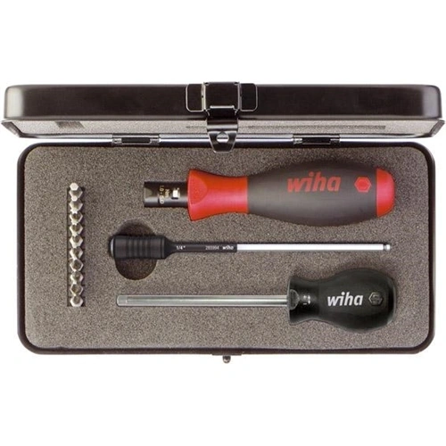 Wiha TorqueVario-S nyomaték csavarhúzó készlet 0,8-5,0 Nm TORX, TORX PLUS 14 részes, állítható nyomaték, dobozban (34614) (Format katalógus) F231111