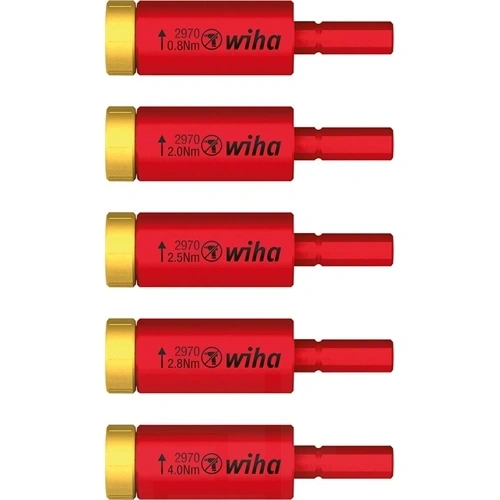 Wiha easyTorque electric nyomaték adapter készlet slimBitekhez és slimVario tartóhoz 5 részes (41479) (Format katalógus) F231238