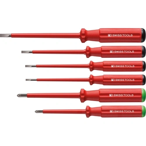 Swiss Tools csavarhúzó készlet VDE 6 részes lapos/PZ karton dobozban Classic F231463