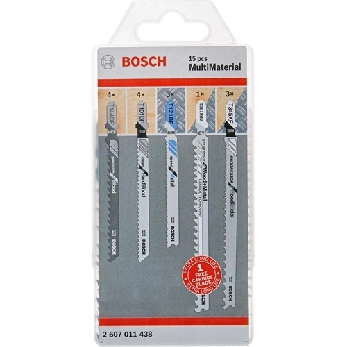 Bosch szúrófűrészlap készlet 15 részes multi (Format katalógus) F231901