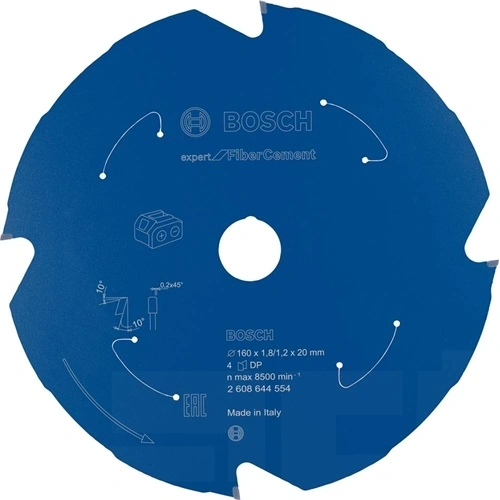 Bosch körfűrészlap Fiber Ce-hez 160x1.8/1.2x20 Z4 F232174