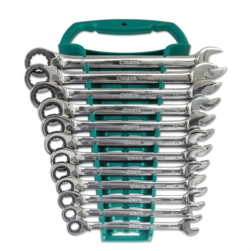 SATA racsnis csillag-villáskulcs készlet 8-19mm 12 részes irányváltós F234430