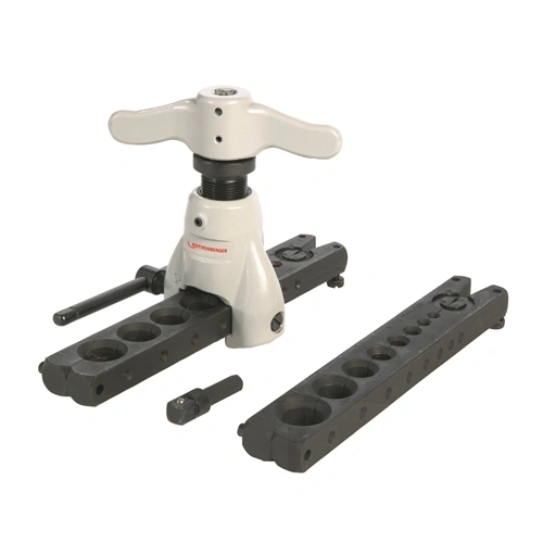 ROTHENBERGER Lengő peremező készülék collos és metrikus sínnel F234975