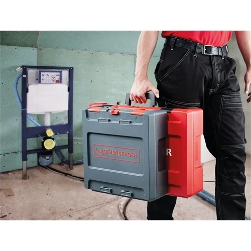 ROTHENBERGER ROCASE 4212 piros, préspofához betéttel (390 x 190 x 120 mm) F235072