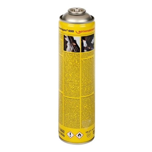 ROTHENBERGER Maxigas 400 gázpalack, 600ml, 7/16" EU, B nyelvváltozat F235300