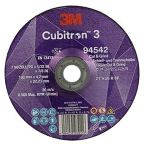 3M 94542 Cubitron 3 tisztító-, vágókorong T27, 180x4.2x22.23mm 36+ F235762
