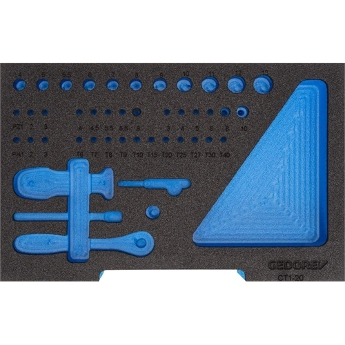 Gedore habanyag modul 1/2 L-BOXX 136 üres (EI-1100 CT1-20) F236613