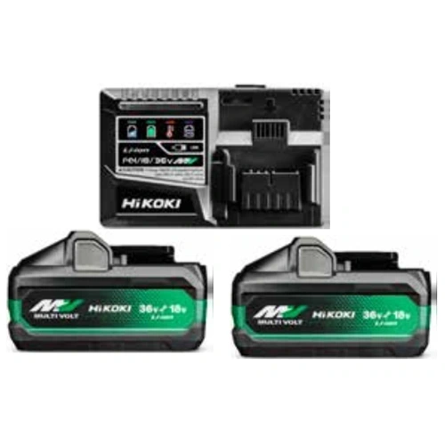 Hikoki UC18YSL3WJZ (UC18YSL3-WJZ) MultiVolt akkumulátor töltő +2x 18V-8Ah/36V-4Ah akku (BSL36B18X) F237030