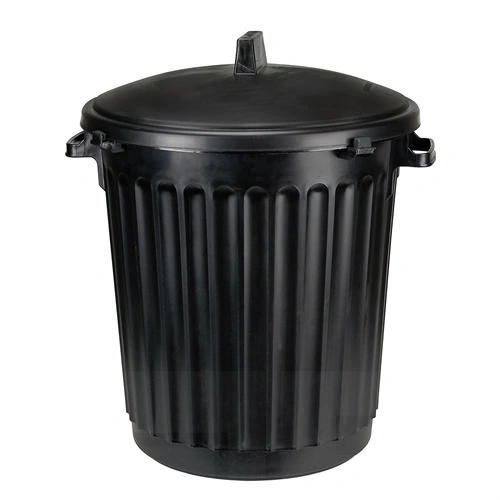 Pressol Hulladéktároló fedéllel  Műanyag-fekete F238028