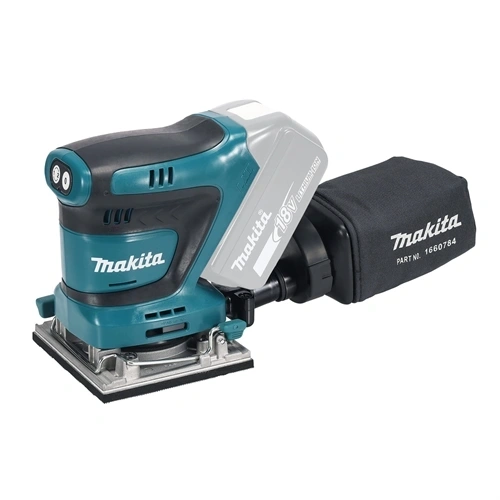 Makita DBO484Z 18V LXT Li-Ion 210W 112x102mm rezgőcsiszoló (akku és töltő nélkül) F239150