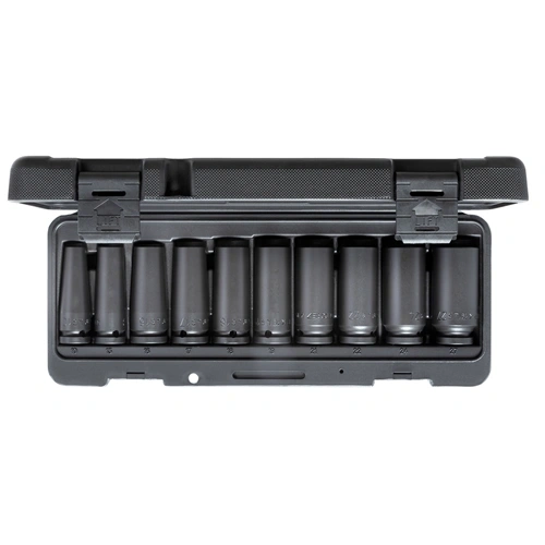 Gedore gépi dugókulcs készlet 1/2" hosszú, hatszög 10-27 mm 10 részes (K 19 L-010) F240146