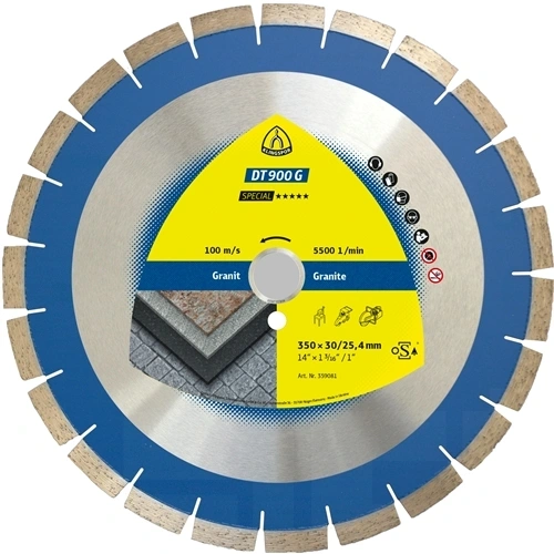 Klingspor Gyémánt vágókorong, 350 x 3 x 30/25,4 mm 23 Szegmens DT 900 G Special F241207