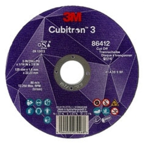 3M 86580 Cubitron 3 vágókorong 80, T41, 125 mm x 0.8 mm x 22.23 mm, EN F244070