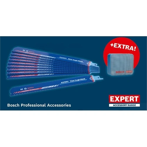 AJÁNDÉK JBL hangszóró+Bosch Expert S1155CHC Thick Tough Metal szablyafűrészlap (10 db) F265094