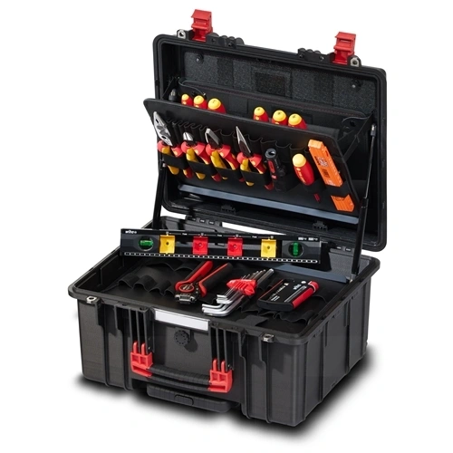 Wiha Electric Villanyszerelő szerszámkészlet XL 2 TROLLEY gurulós kofferban + AJÁNDÉK kapcsolószekrény kulccsal (45795) 60 részes F266094