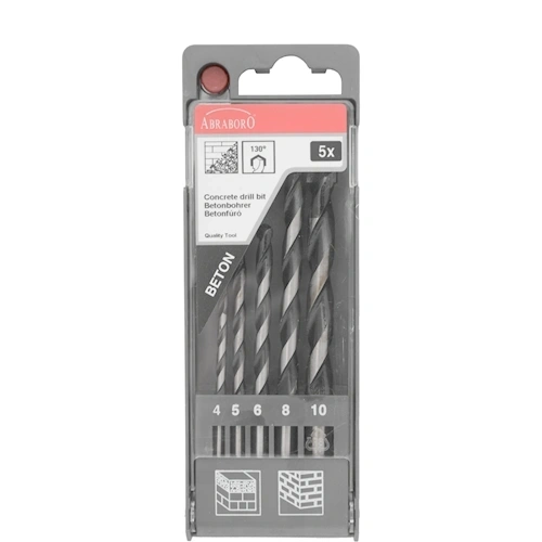 Abraboro betonfúró Standard készlet 5 db 4/5/6/8/10 mm F278683
