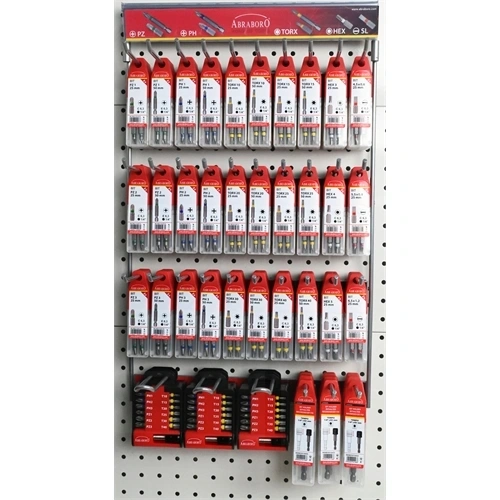 Abraboro bit színes gyűrűvel állvány 168 darabos EV-PACK F281086