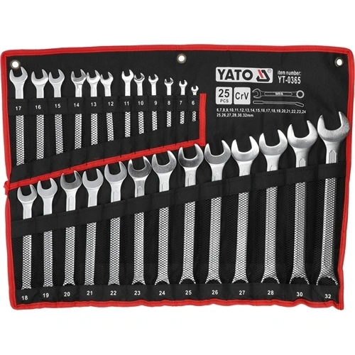 YATO Csillag-villás kulcs készlet 25 részes 6-32 mm CrV (YT-0365) F284122