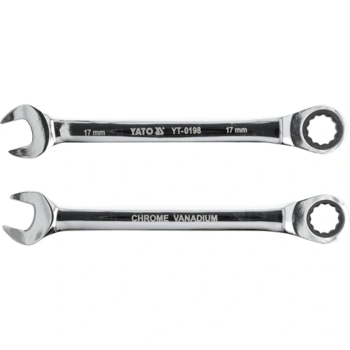 YATO Csillag-villás kulcs racsnis 17 mm 72T CrV (YT-0198) F284132