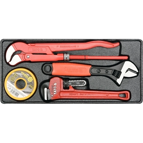 YATO Fiókbetét vízvezeték-szerelő szerszám készlet 4 részes (YT-55480) F285251