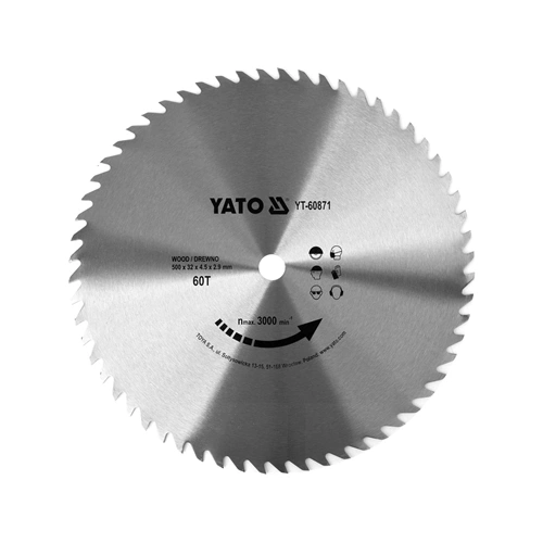 YATO Körfűrészlap fához 500x32 mm 60T (YT-60871) F286331